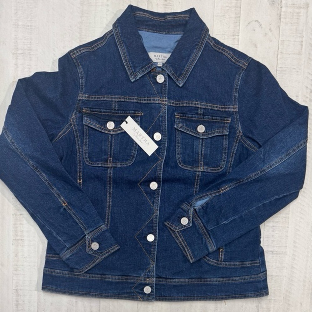 Martha Stewart lined  Denim Jacket
